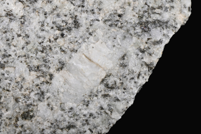 Phénocristal d'orthose dans un granite - détail